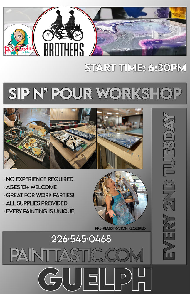 Acrylic Pour Workshop at Brothers Brewing! | MAY 13TH @ GUELPH