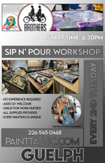 Acrylic Pour Workshop at Brothers Brewing! | MAY 13TH @ GUELPH