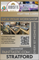 Acrylic Pour Workshop at Jobsite Brewing! | 𝗙𝗘𝗕 𝟱𝗧𝗛 @ 𝗦𝗧𝗥𝗔𝗧𝗙𝗢𝗥𝗗